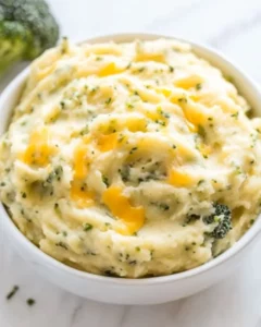 Broccoli Cheddar Mashed Potatoes