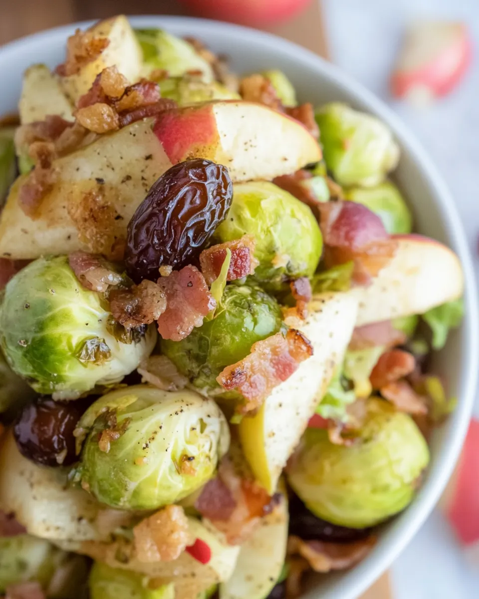 Brussel Sprouts with Bacon, Dates, and Apples - Image 4