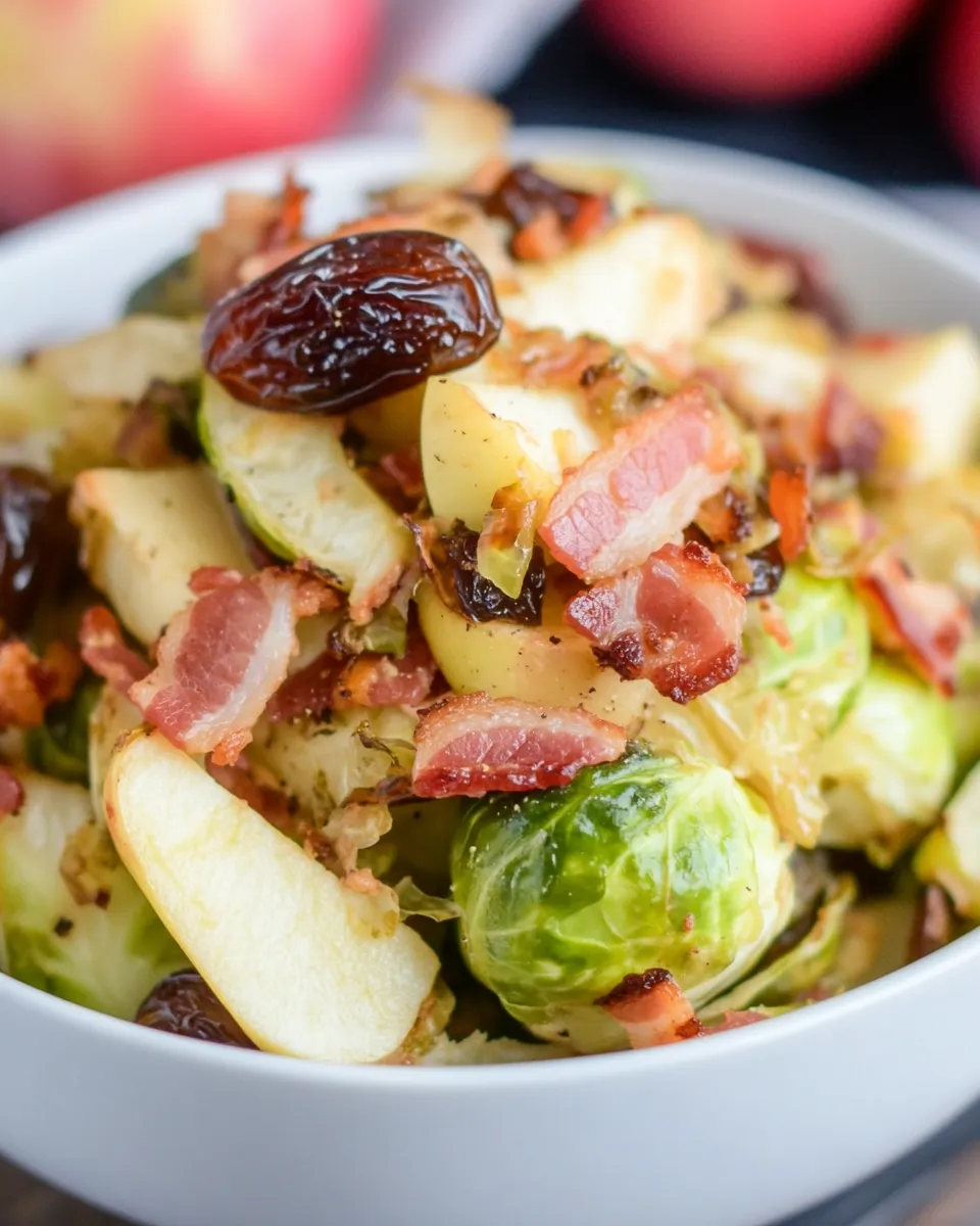 Brussel Sprouts with Bacon, Dates, and Apples - Image 3