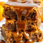 Caramel Pumpkin Blondies