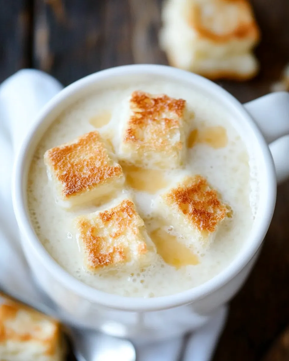 Cauliflower Bisque with Grilled Cheese Croutons - Image 2