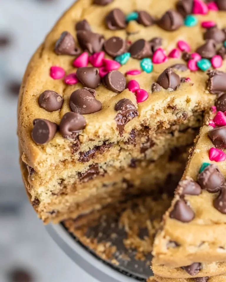 Chocolate Chip Cookie Cake Recipe