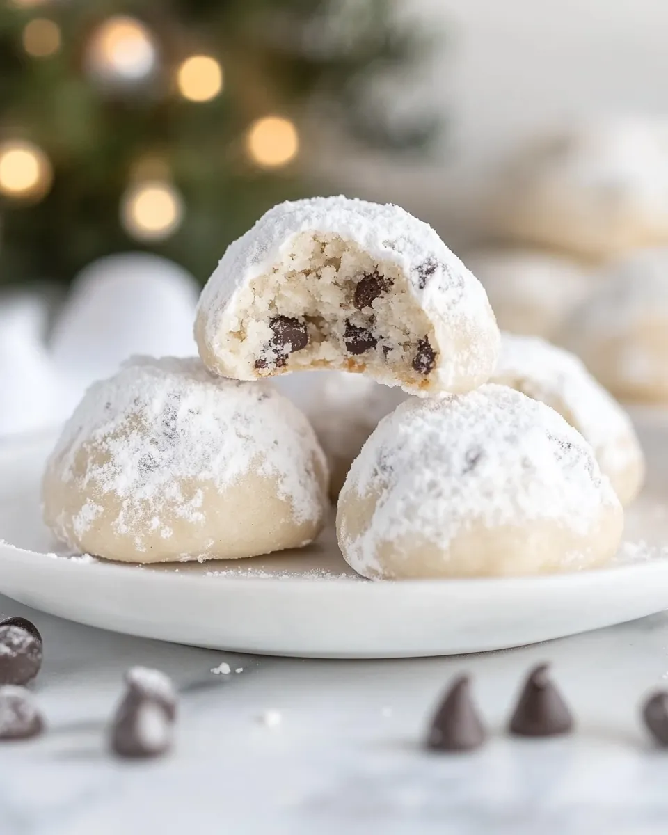 Chocolate Chip Snowball Cookies - Image 3