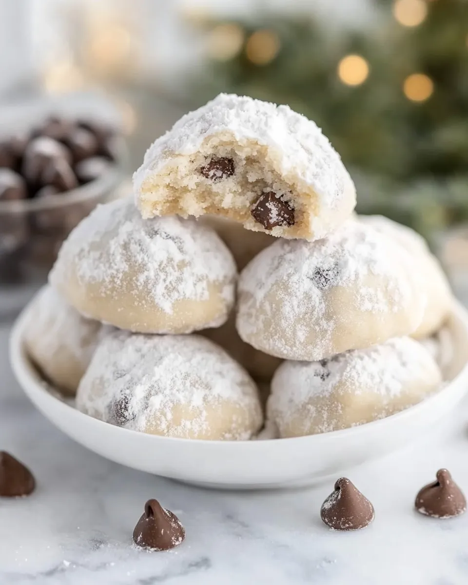 Chocolate Chip Snowball Cookies - Image 2