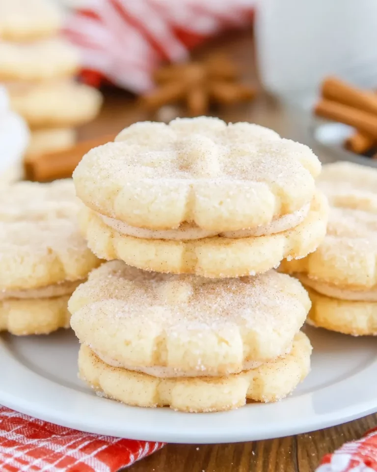 Cinnamon Spritz Sandwich Cookies