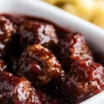 Cranberry Meatballs Slow Cooker1