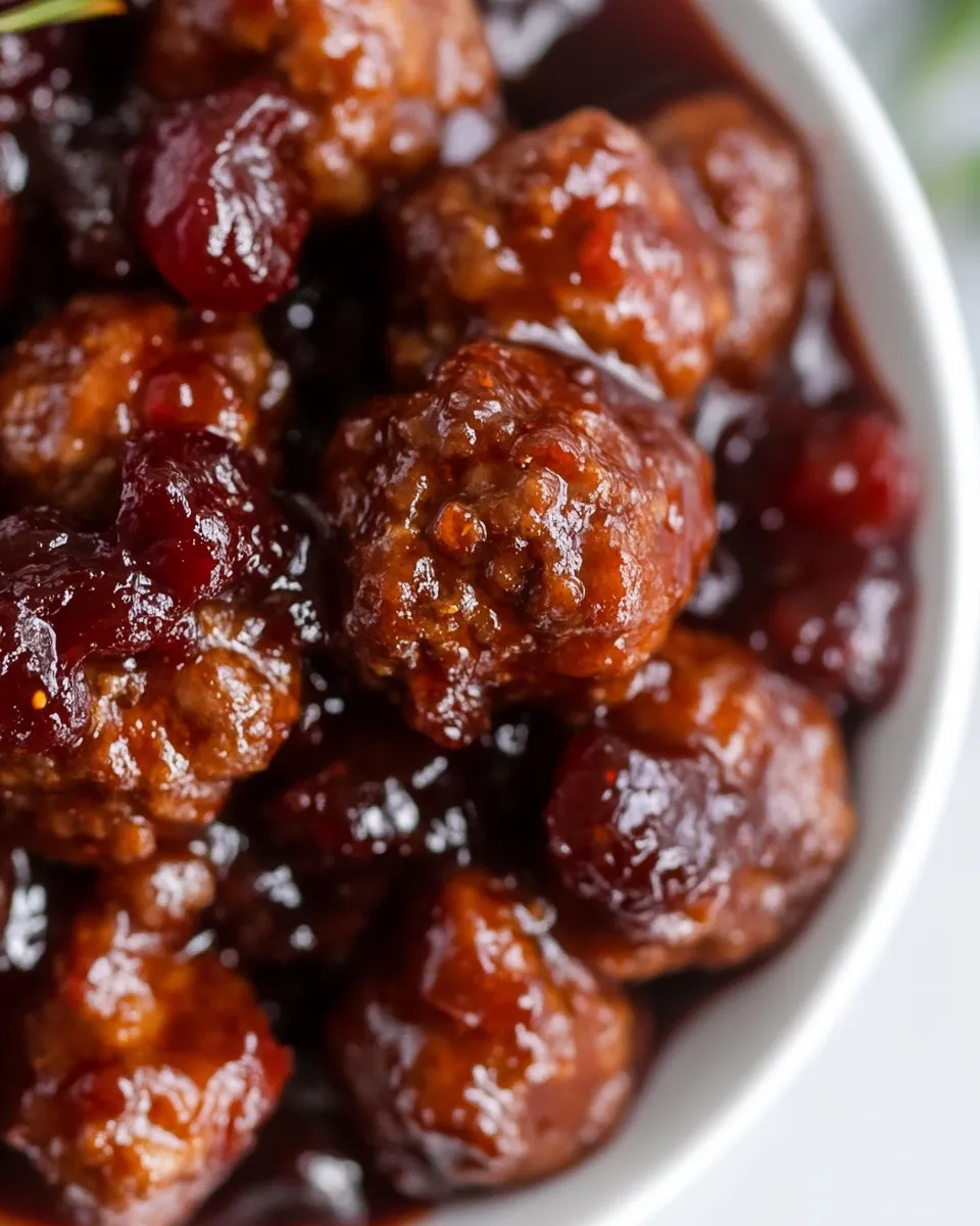 Cranberry Meatballs (Slow Cooker) - Image 4