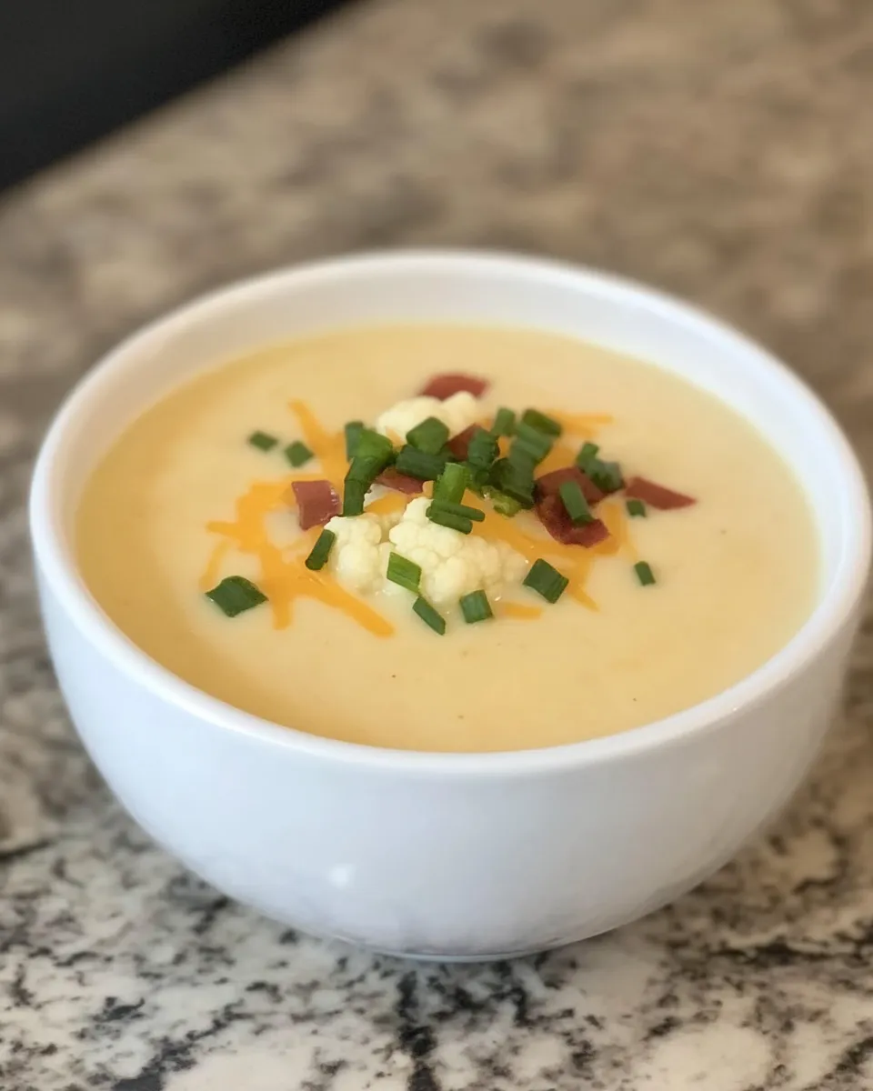 Crock Pot Cheesy Cauliflower Soup - Image 3
