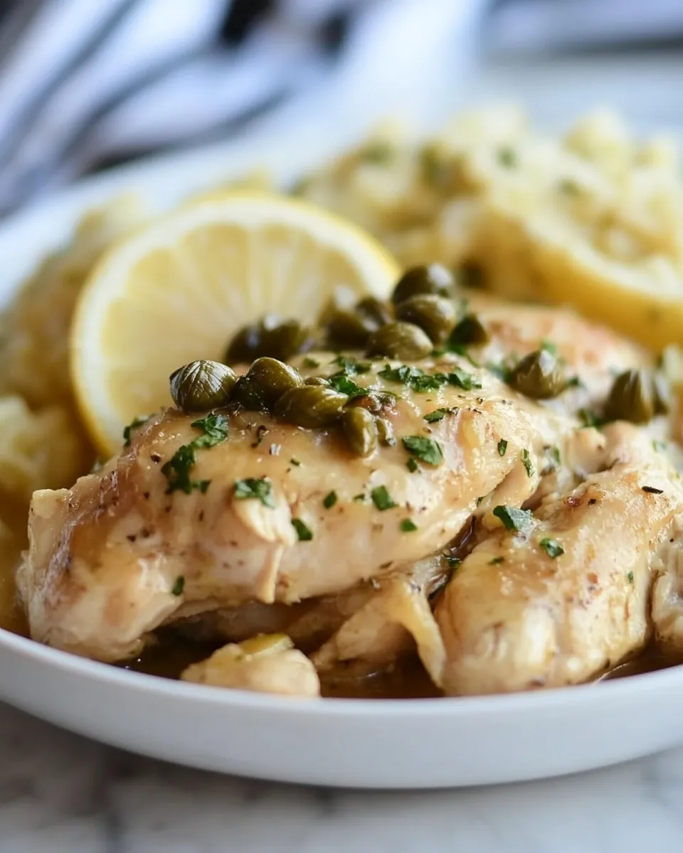 Crock Pot Lemon Italian Chicken with Capers - Image 3