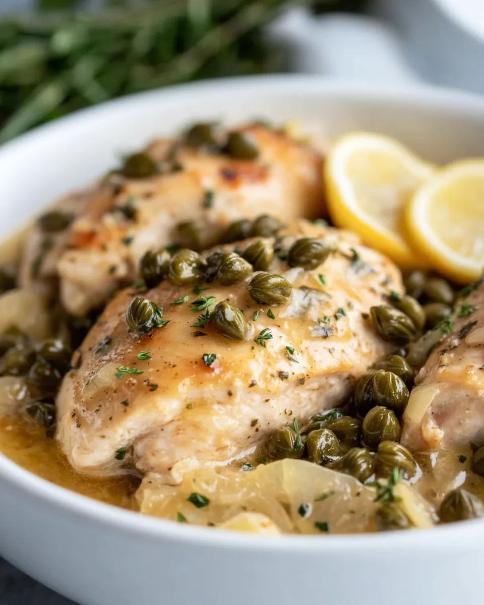 Crock Pot Lemon Italian Chicken with Capers - Image 2