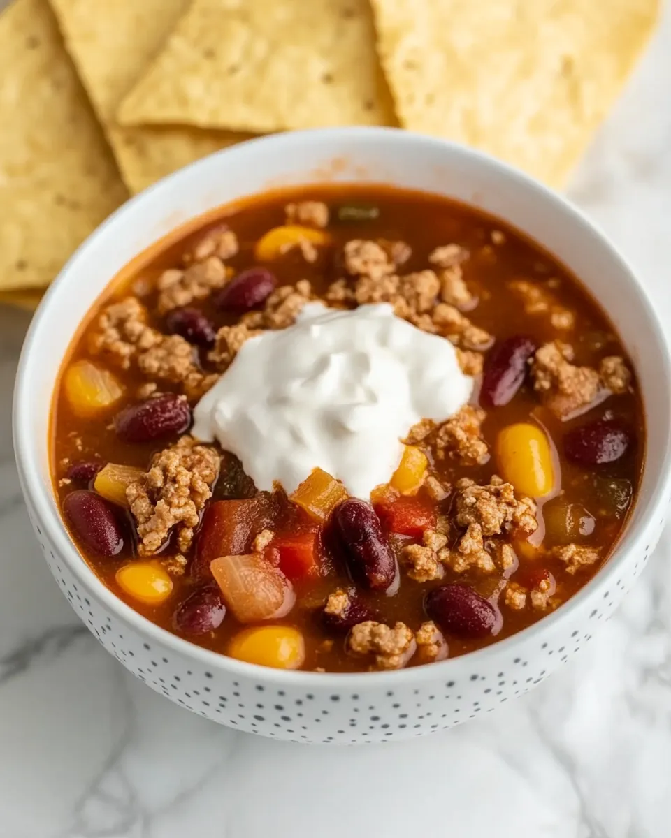 Easy Three Bean Turkey Chili2