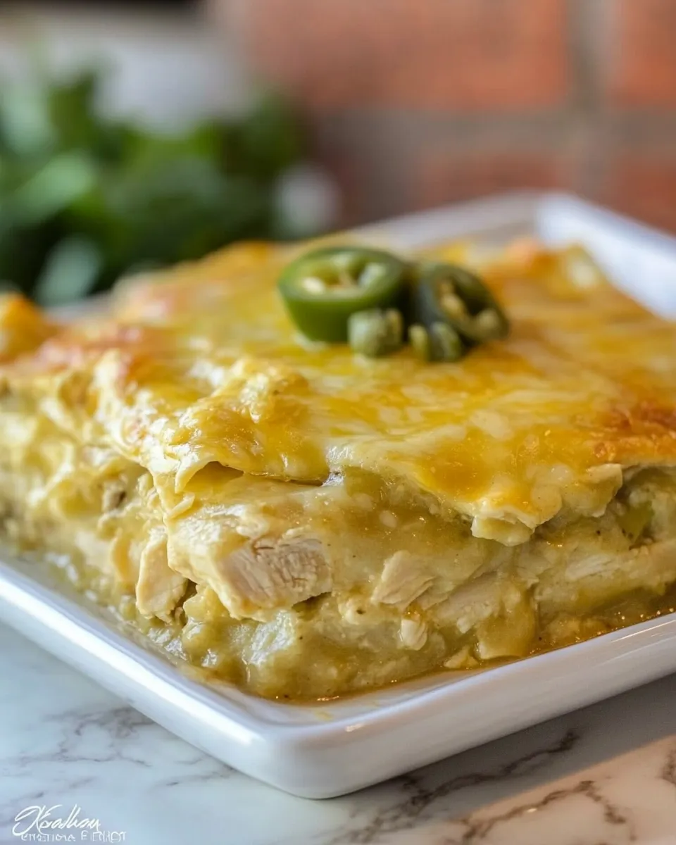 Green Chili Chicken Enchilada Casserole - Image 4