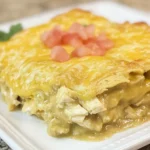 Green Chili Chicken Enchilada Casserole2