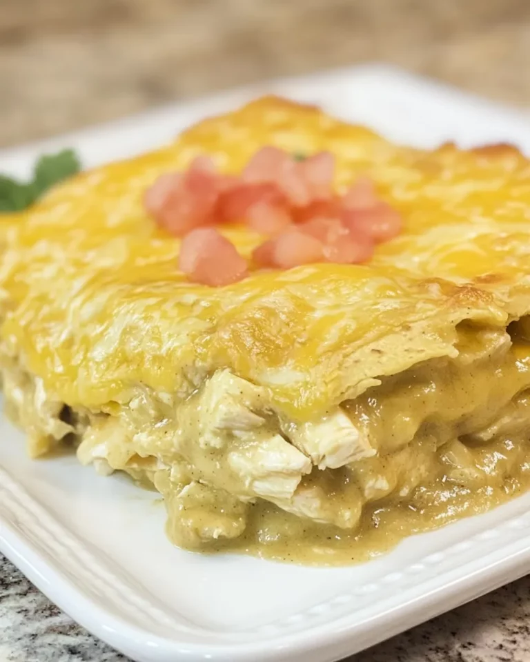 Green Chili Chicken Enchilada Casserole2