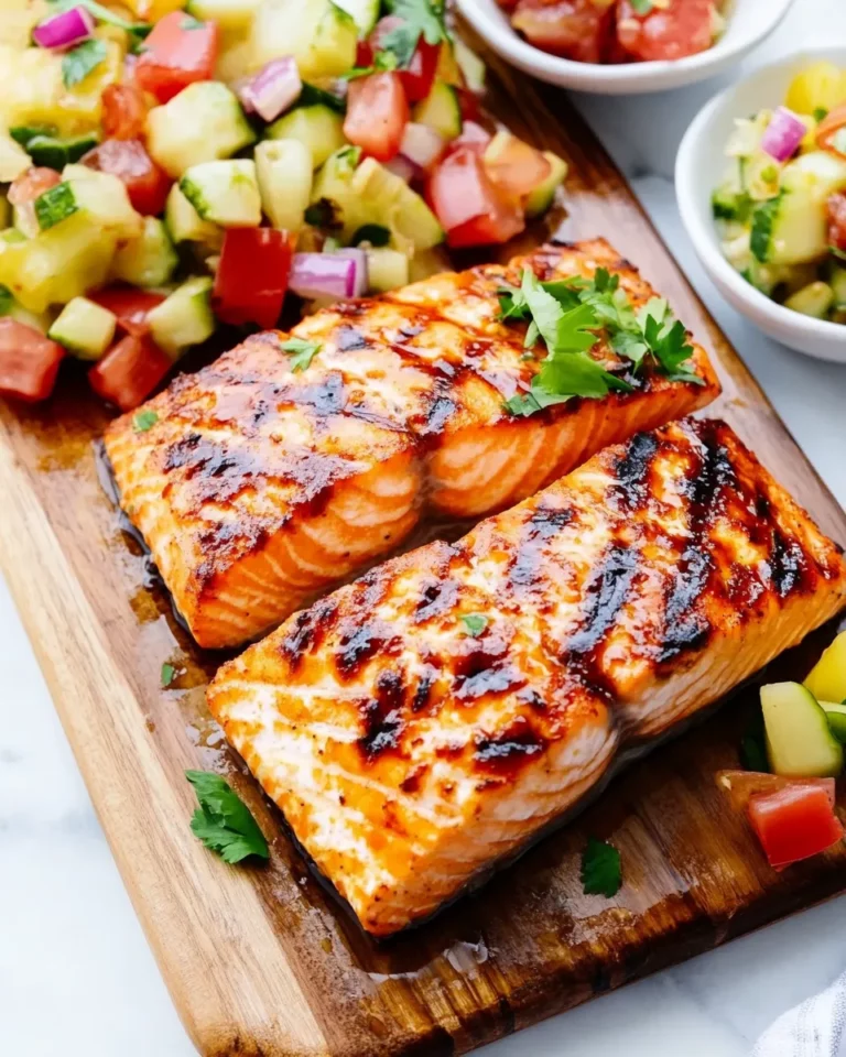 Hawaiian Grilled Salmon Fillets4