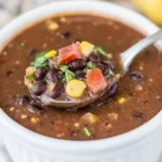 Homemade Black Bean Soup Recipe3