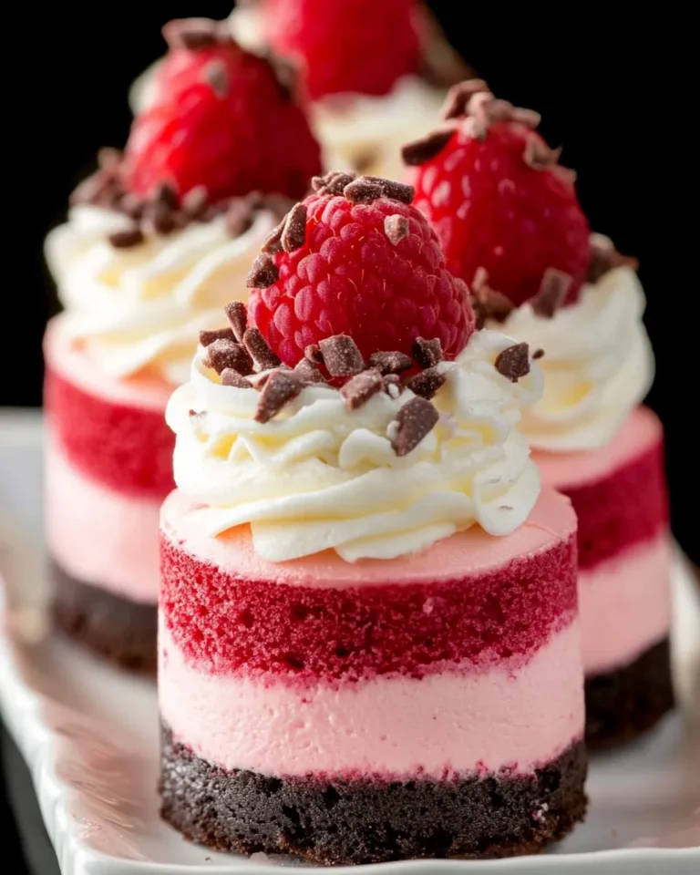 Mini Raspberry Mousse Cakes