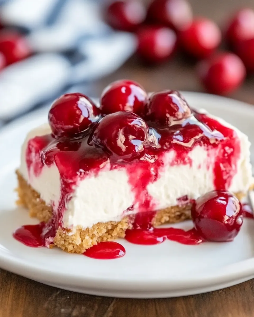 No Bake Cherry Cheesecake - Image 2