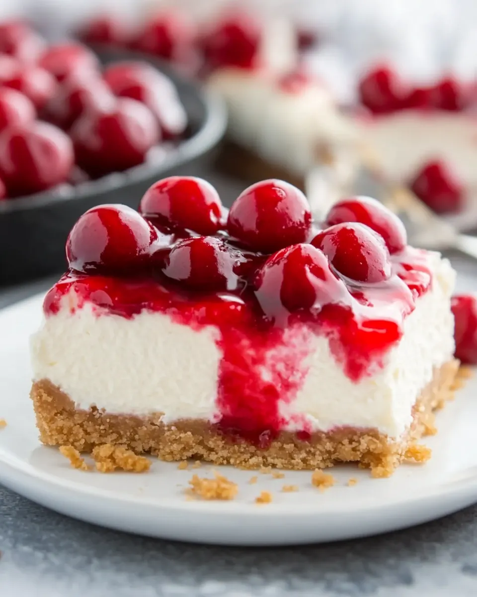 No Bake Cherry Cheesecake - Image 5