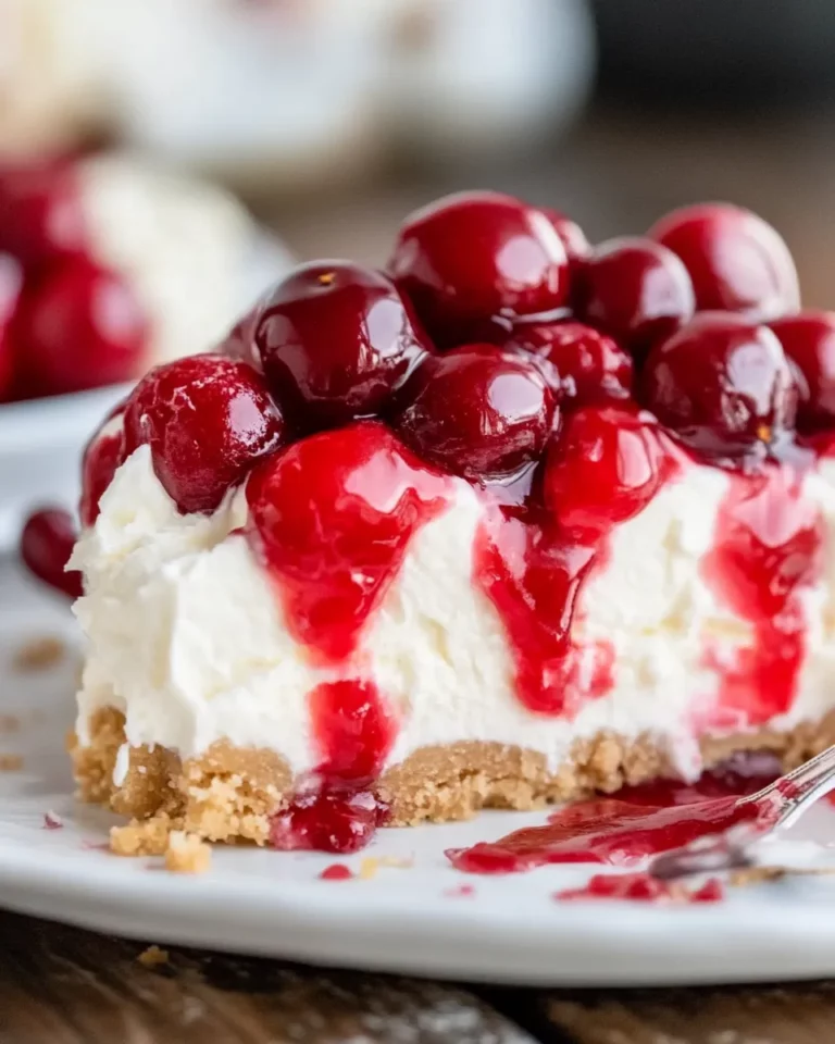 No Bake Cherry Cheesecake1 1