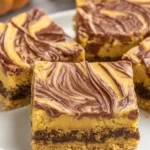 Nutella Swirled Pumpkin Bars