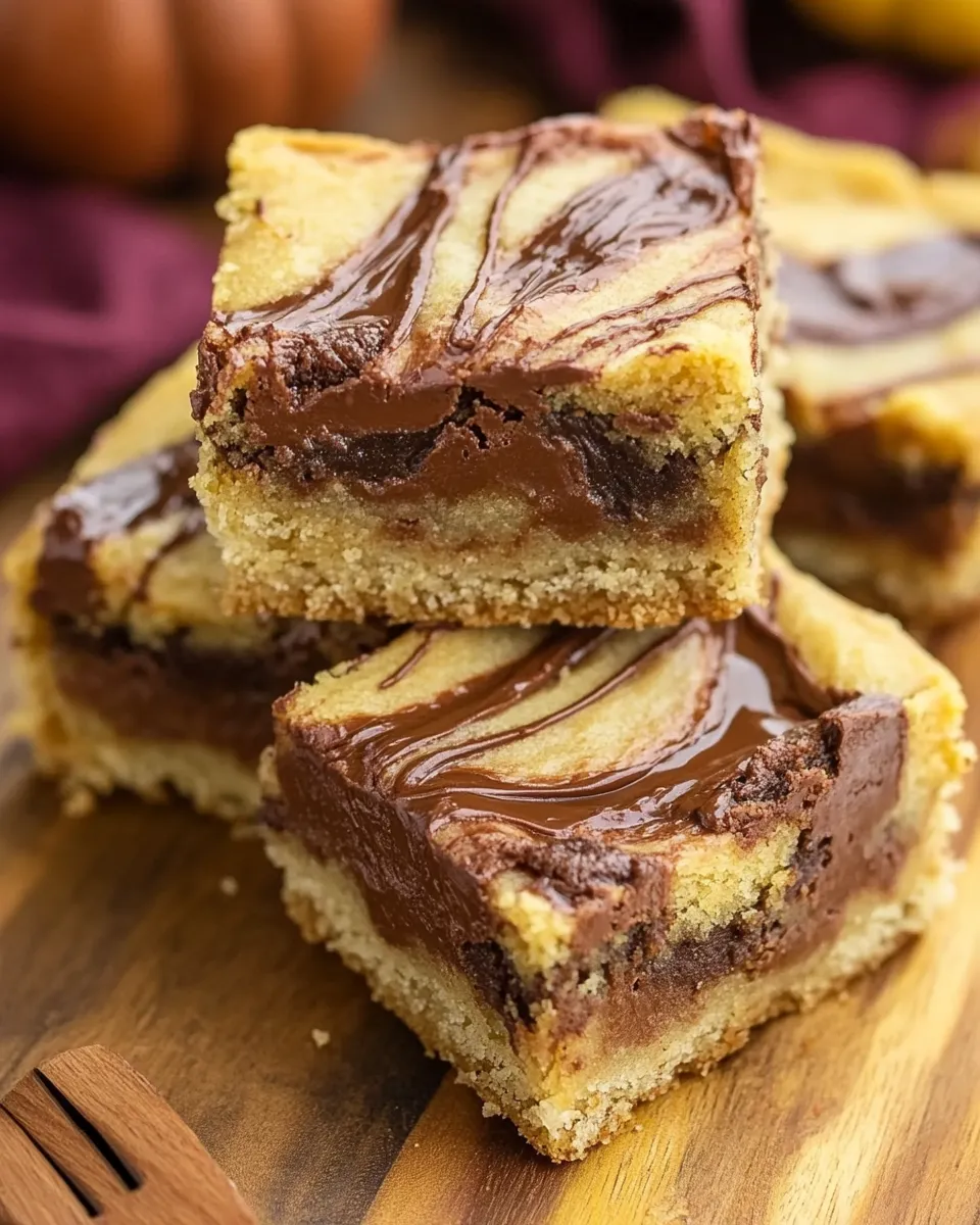 Nutella Swirled Pumpkin Bars - Image 5