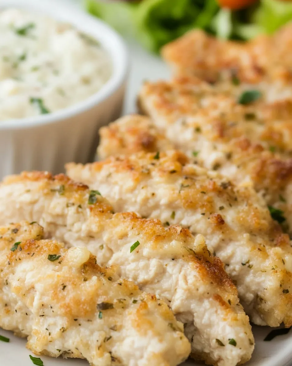Parmesan Chicken Tenders Recipe with Onion Dip - Image 4