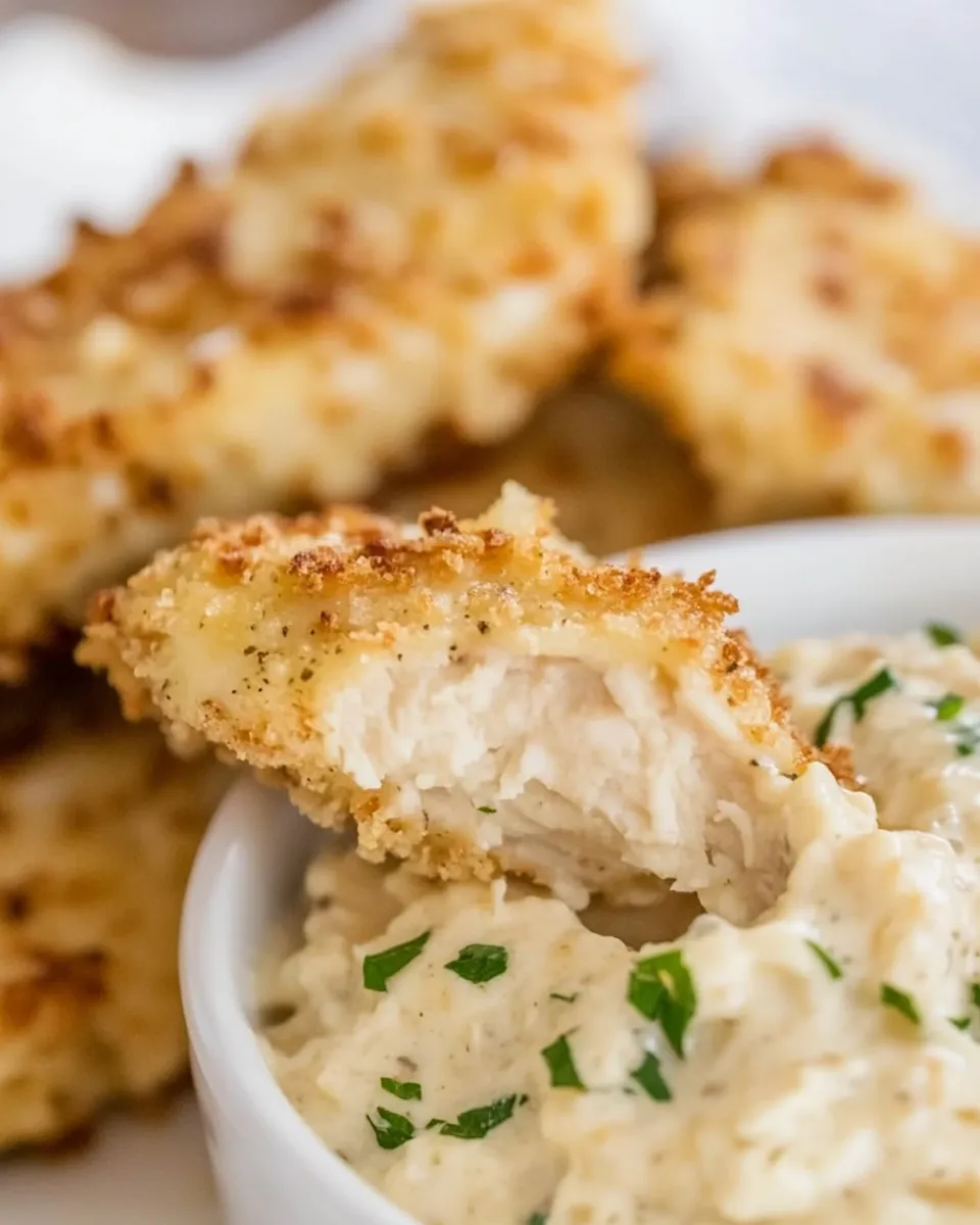 Parmesan Chicken Tenders Recipe with Onion Dip - Image 2