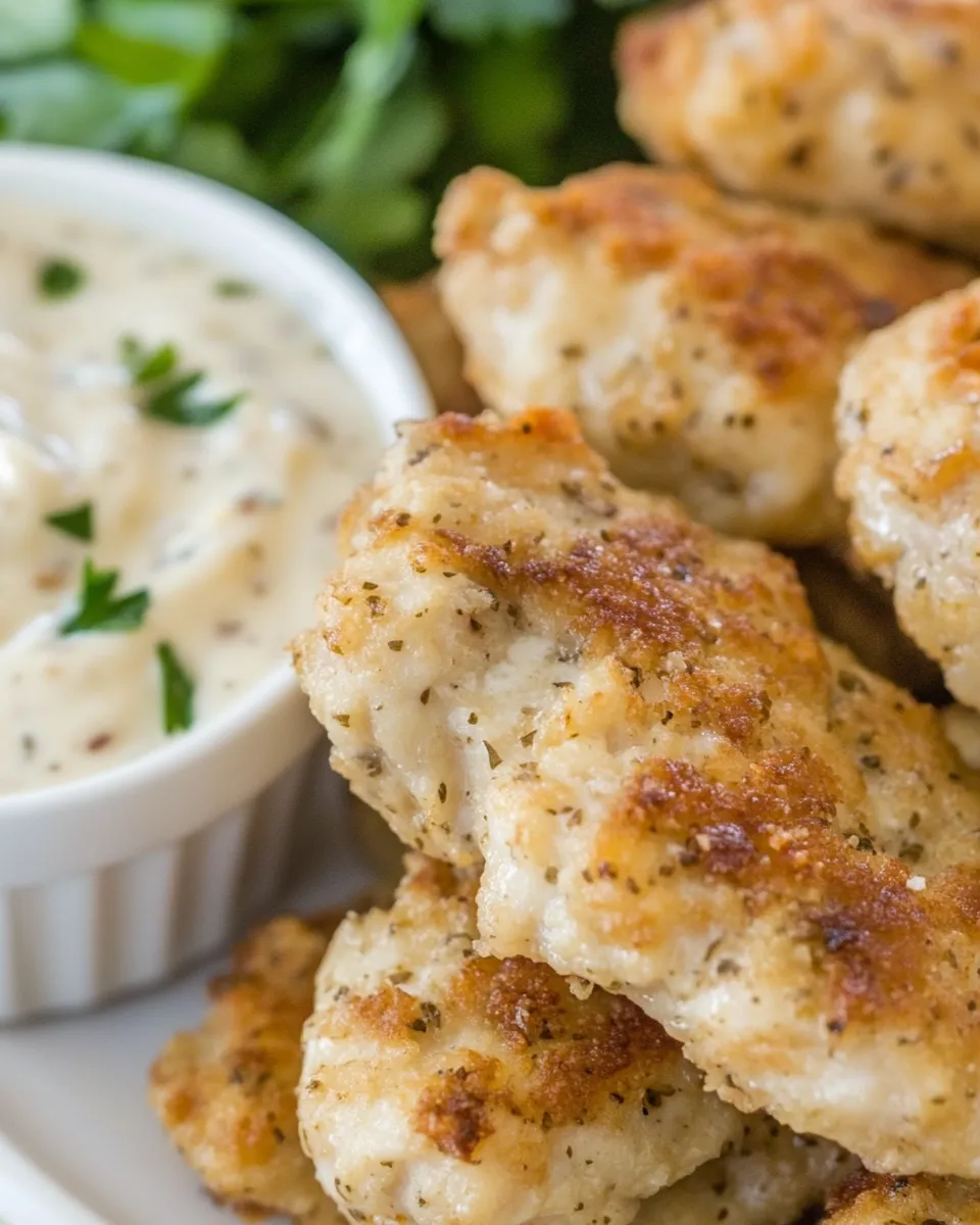 Parmesan Chicken Tenders Recipe with Onion Dip - Image 5
