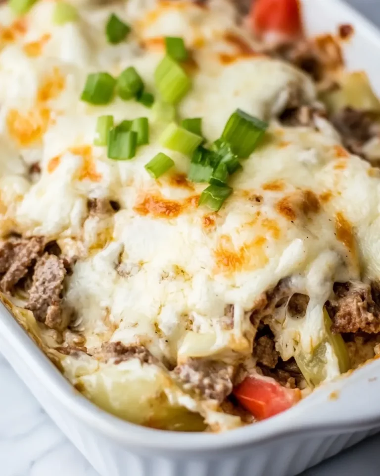 Philly Cheesesteak Casserole