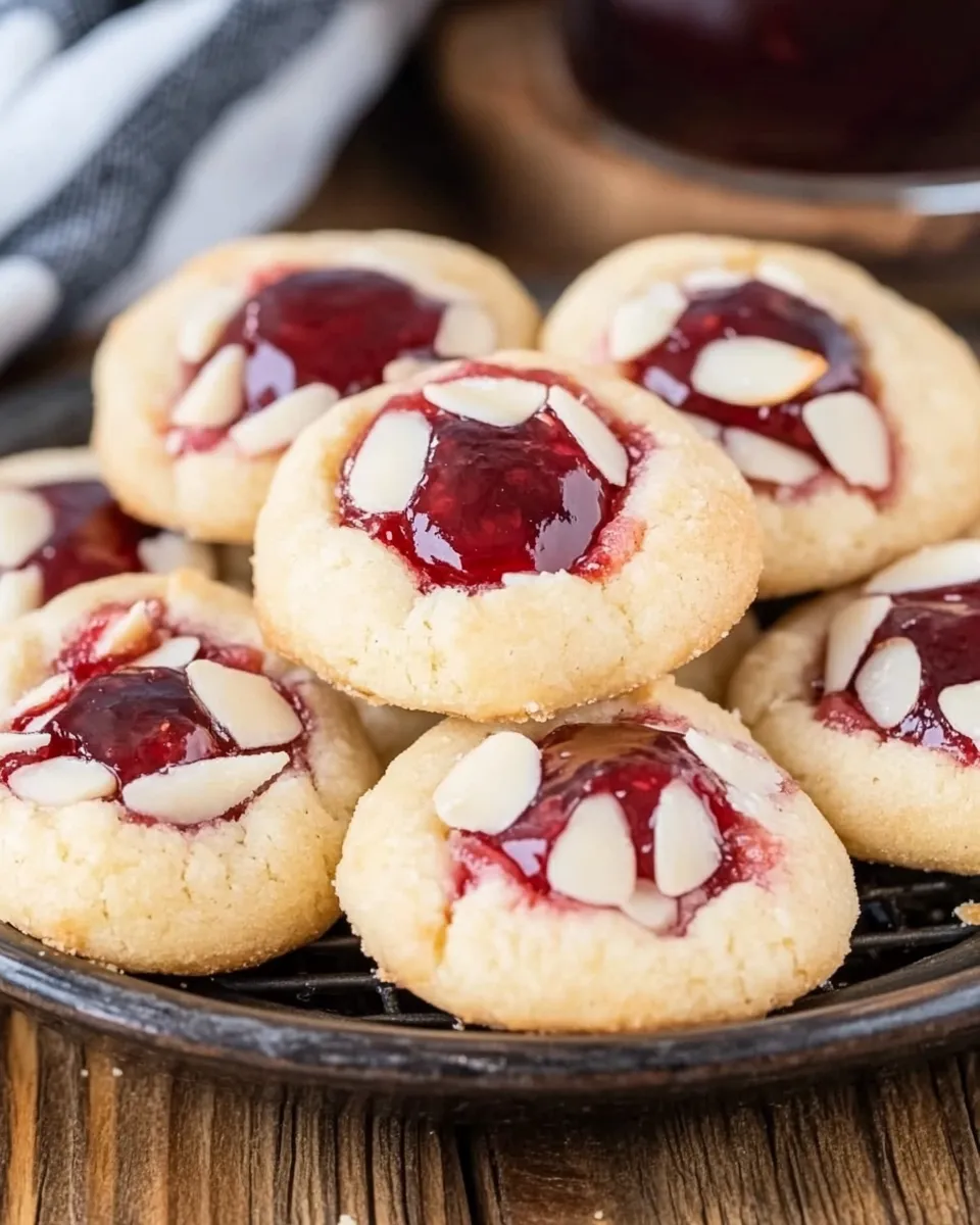 Raspberry Almond Thumbprint Cookies - Image 5