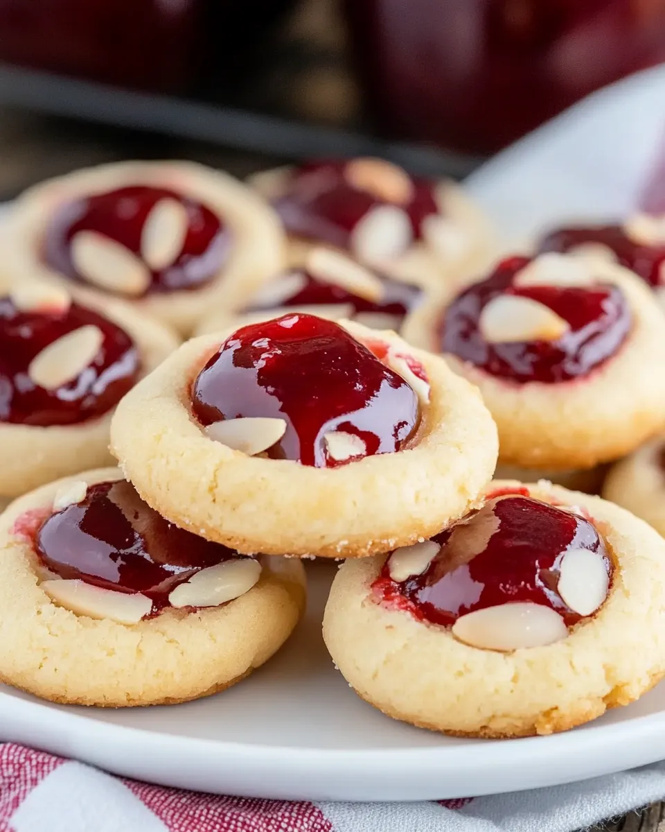 Raspberry Almond Thumbprint Cookies - Image 2