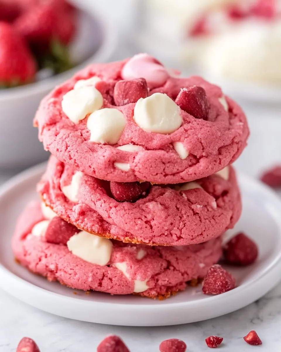 Strawberry Cake Mix Cookies - Image 3