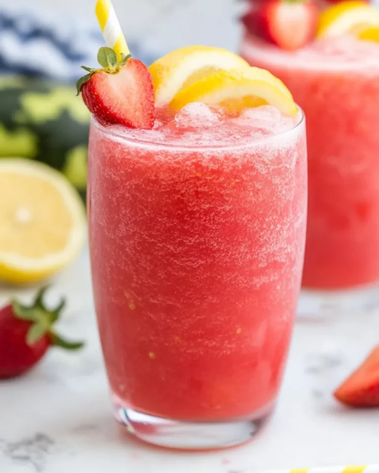 Strawberry Watermelon Lemonade Slushie1