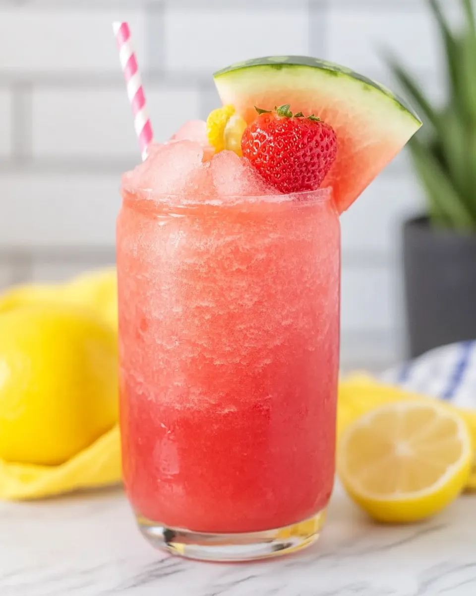 Strawberry Watermelon Lemonade Slushie - Image 5