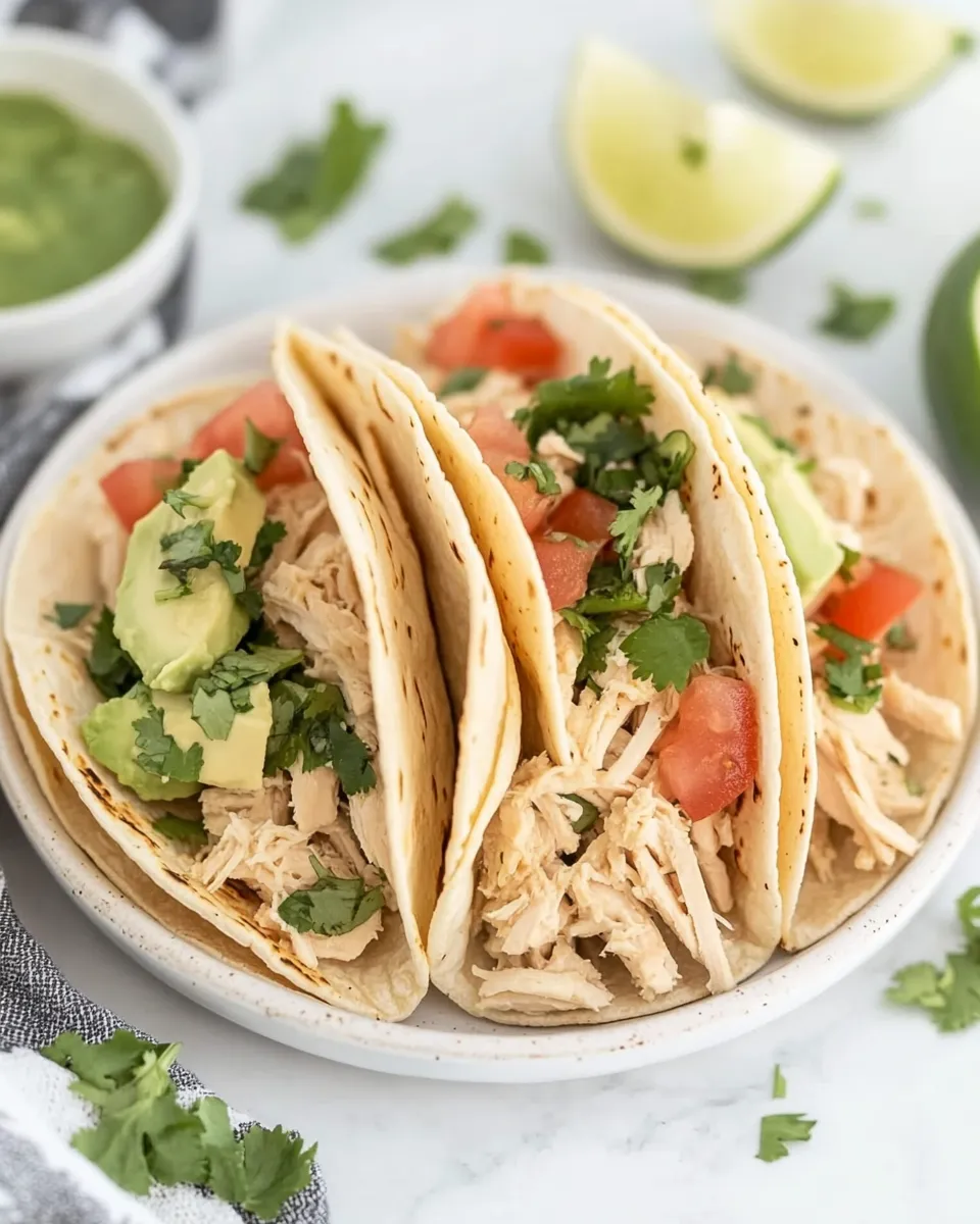 Super Easy Slow Cooker Chicken Tacos - Image 4