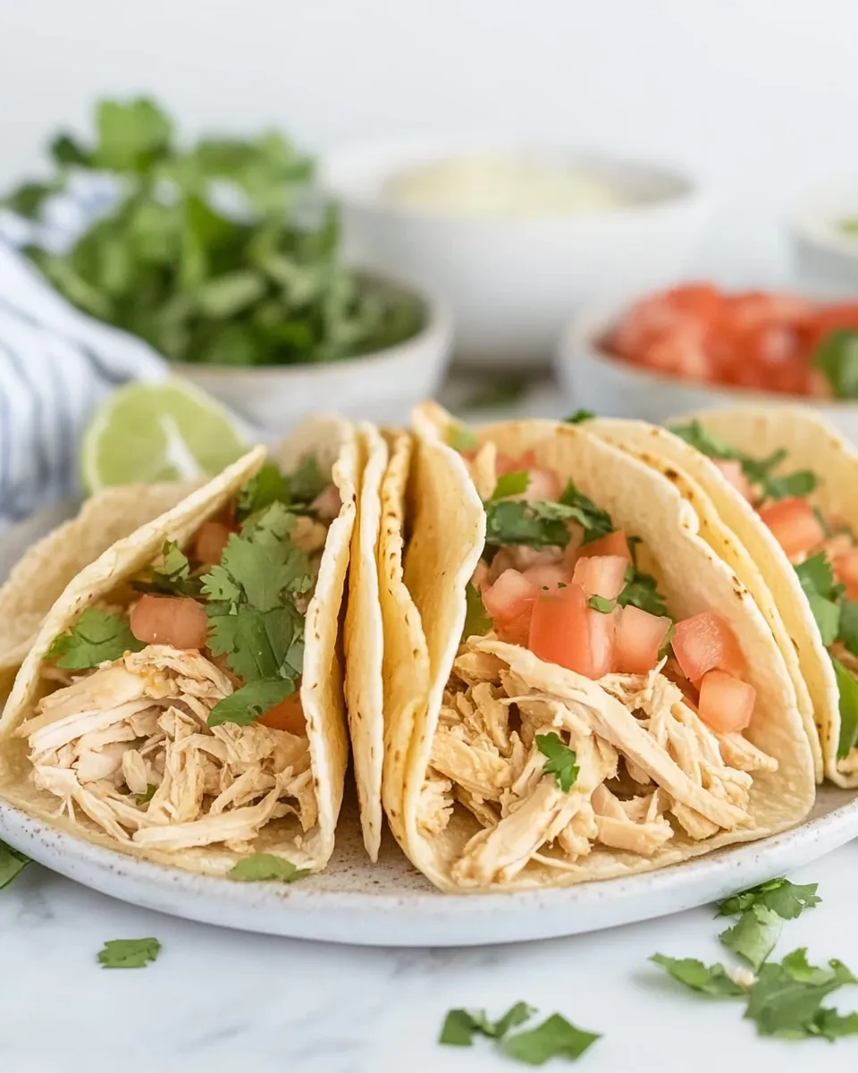 Super Easy Slow Cooker Chicken Tacos - Image 3