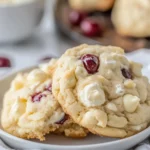 White Chocolate Cherry Pudding Cookies